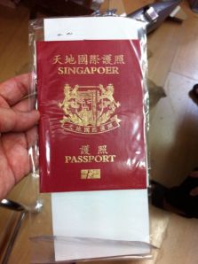 Passport for the dead, very authentic except for the typo!
